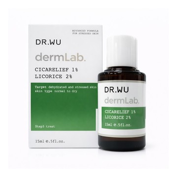 【DR. WU 達爾膚】1%積雪草舒敏修護精華 15ml 公司貨(內附滴管)