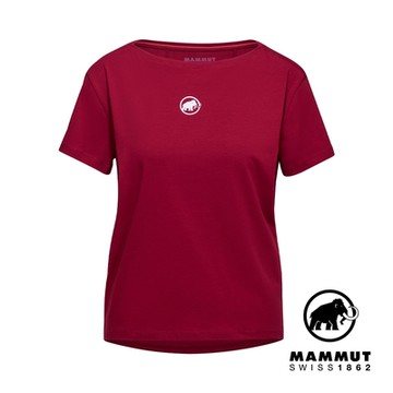 【Mammut 長毛象】 Mammut Seon T-Shirt W Original 機能短袖有機棉T恤 女款 緋紅 #1017-05770