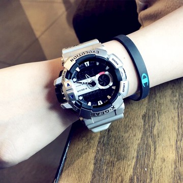 多功能LED電子表時尚潮流個性大表盤韓版手表男女學生防水夜光