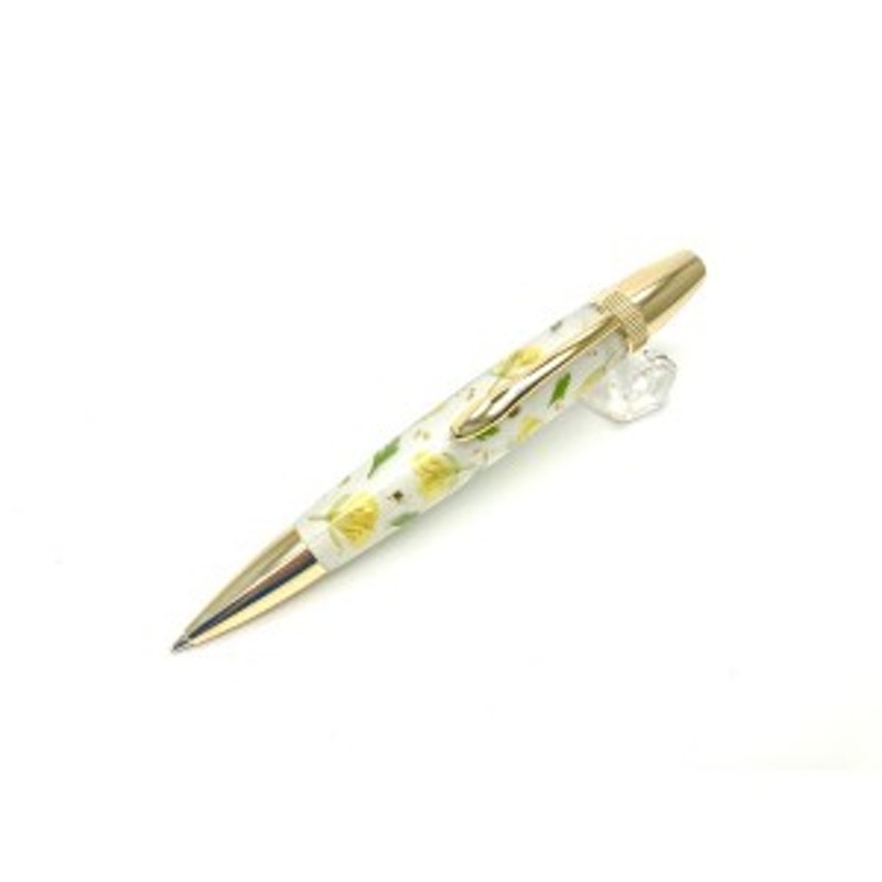 花柄 ボールペン/文房具 〔菜の花 黄色〕 パーカータイプ 芯：0.7mm