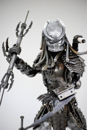 異星獵人雕塑 驚豔銲接工藝 酷炫生日禮物 (A2/F)