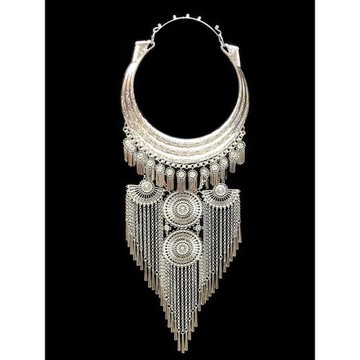 新款正品云南民族風夸張大項圈苗族吊墜項鏈苗銀飾品演出拍攝掛件