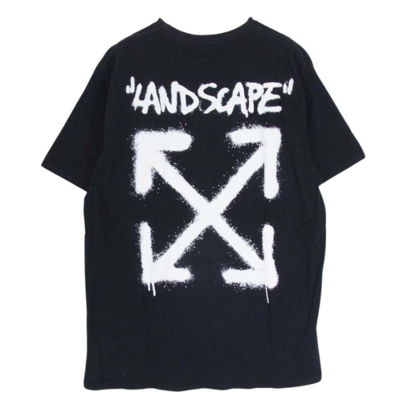 OFF-WHITE オフホワイト OMAA038G19185009 LANDSCAPE プリント Tシャツ 半袖 ブラック系 XS【中古】 |  LINEブランドカタログ