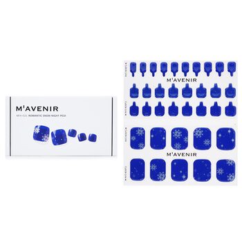 Mavenir Mavenir 指甲貼 (藍色) - # Romantic Snow Night Pedi 36pcs-美容工具