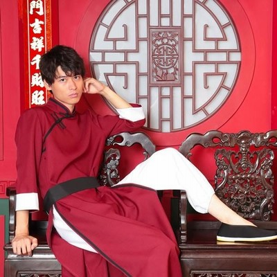 カンフー 服 ディープレッド メンズ レディース 男女兼用 カンフー服 