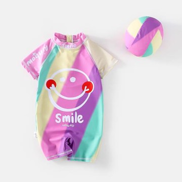 兒童泳衣女孩3歲寶寶連體專業訓練游泳衣女童速干防曬泳裝小童6歲