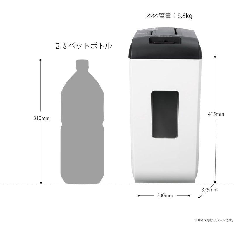 アスカ 細密シュレッダー 家庭用 静音 電動 S43MC マイクロカット 細断枚数6枚 連続使用6分 ホッチキス対応 CD DVD カード対