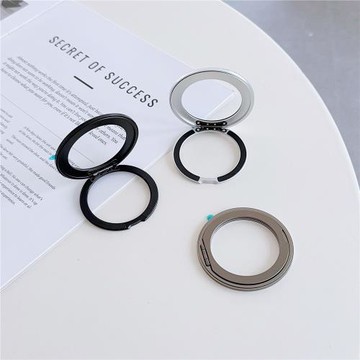 輕薄鋁合金手機支架360度旋轉車載懶人支架粘貼磁吸充電指環扣