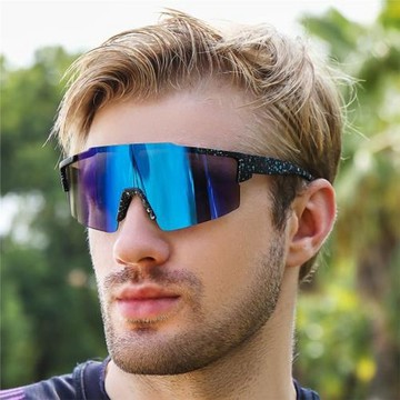 男士戶外炫彩太陽眼鏡運動騎行運動眼鏡