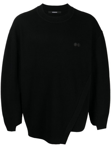 SONGZIO - crew-neck wool jumper - unisex - Wool - 50 - Black