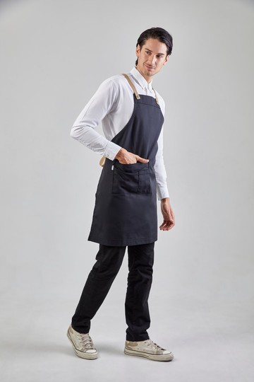 運動燈圍裙（炭黑、炭黑）工作服圍裙