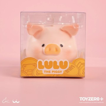 【Toyzeroplus】罐頭豬LuLu 經典系列 - LuLu 搪膠豬仔存錢豬