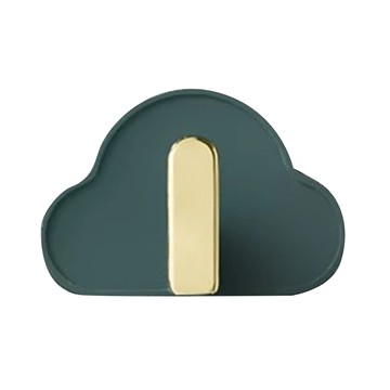 輕奢華系雲朵掛鈎 4個 PP材質 浴室/廚房/臥室/客廳適用  墨綠色  3組