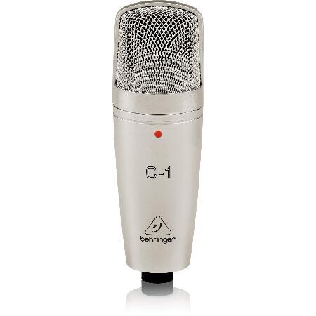 Behringer C-1 Professional Large-Diaphragm Studio Condenser Microphone ＆ BEHRINGER Audio Interface, 1x XLR TRS 1x 4