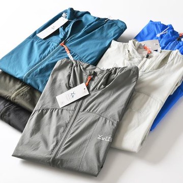 輕薄透氣 戶外撿漏福利 外貿原單夏季男士寬松連帽防曬皮膚衣外套