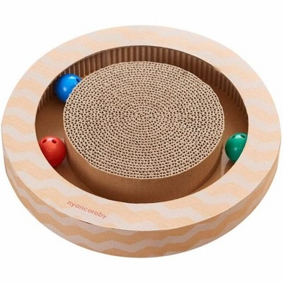 ミュー (mju:) 猫用おもちゃ ニャンコロビー サークル ナチュラル