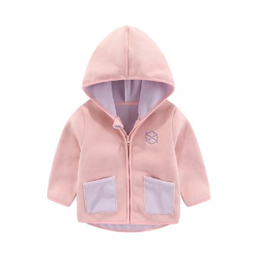 兒童搖粒絨連帽外套