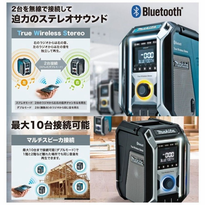 Makita Wireless Stereo ワイヤレススピーカーMR113 お取引中 マキタ MR113 充電式ラジオ スピーカー