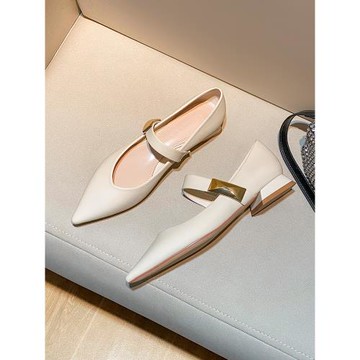 特價清倉斷碼單鞋女2025新款春季淺口氣質高跟鞋一字帶瑪麗珍鞋子