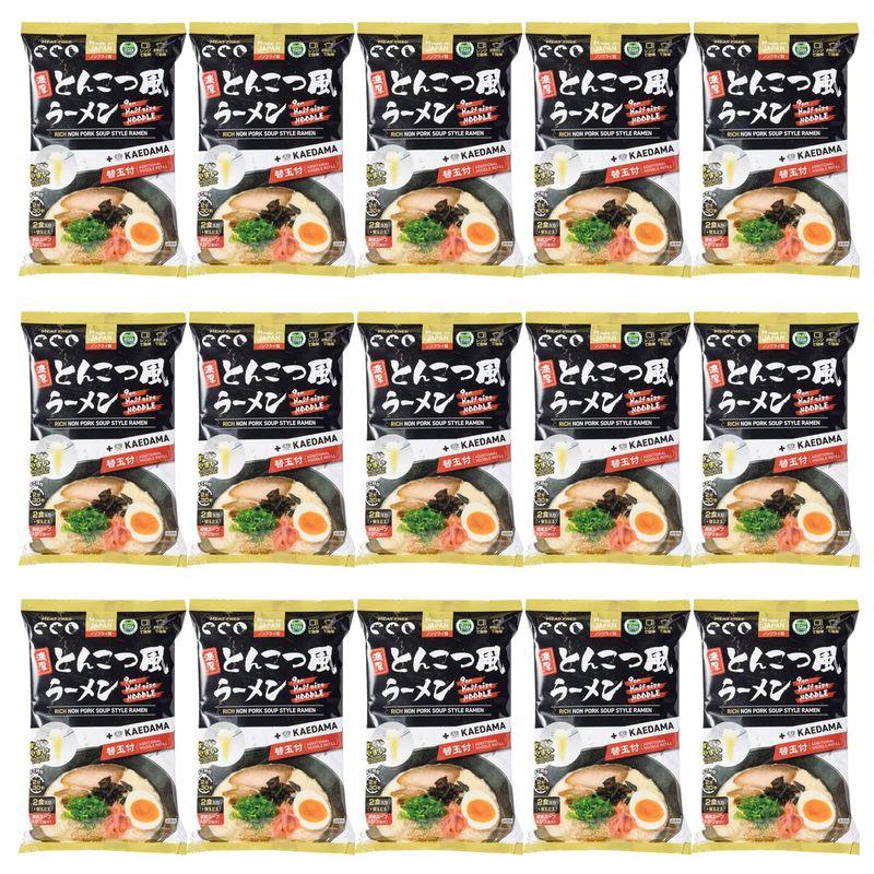 田靡 濃厚とんこつ風ラーメン 2食替玉付き15セット (めん50g×4・液体スープ45g×2)×15