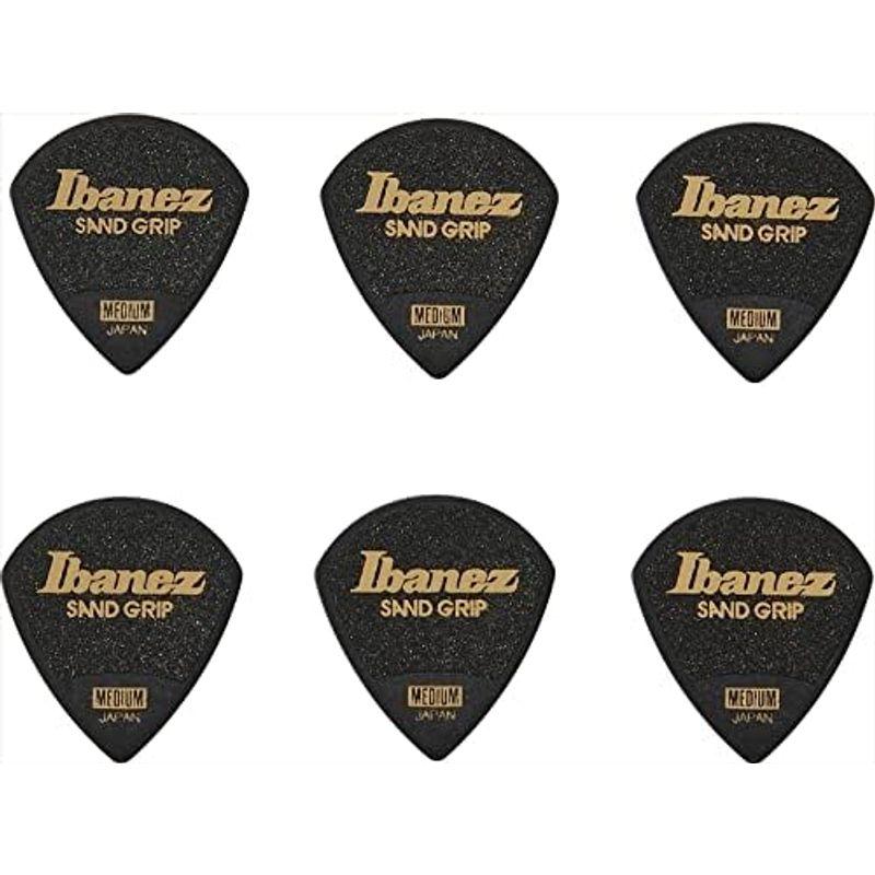 Ibanez 滑り止め素材を使用したピック Grip Wizard Series Sand Grip Pick MEDIUM 6枚パック ブ