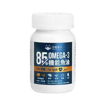 DOG CATSTAR汪喵星球-Omega-3機能魚油(心臟 plus) 膠囊60顆 適合全齡犬貓日常保健 (HS720)
