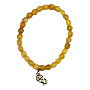 貔貅鈦晶手鍊  黃色  18cm