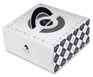 【零售量】手提布丁盒８寸/閃爍之心/藍/50個(附銀盤)【APP滿額下單10%點數(單一帳號最高1000點)】4/30止