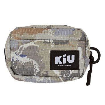 日本KiU 292-509 噴墨迷彩 戶外活動必備~快速取物, D型環, 防水收納袋/鑰匙包