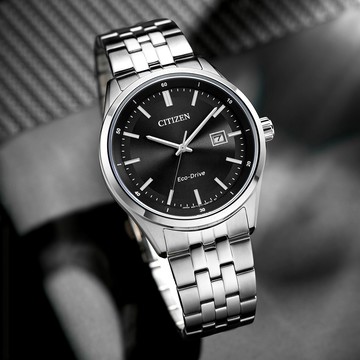 CITIZEN星辰 GENTS系列 光動能 簡約時尚腕錶 41mm / BM7560-59E