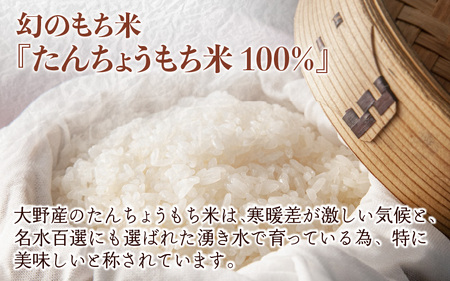 「杵つき白丸もちセット40個」(50g × 40個） 大野産たんちょうもち米使用 