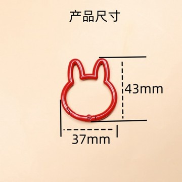 懶貓手作✨ 【5個裝】大糖果彩色烤漆拉布布彈簧扣diy手機鏈鑰匙圈飾品配件 DIY配件 手作材料