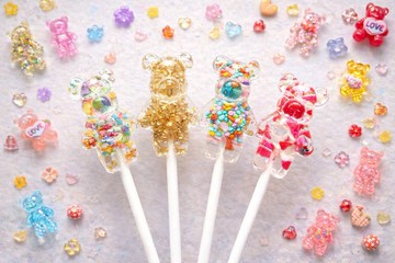 糖雕棒棒糖 - 晶糖小熊派對