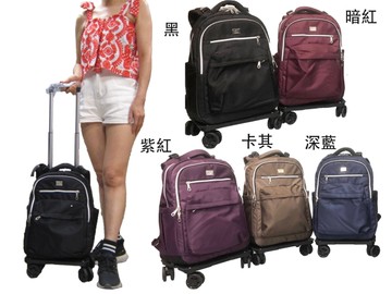 ~雪黛屋~COUGAR後背拉桿型三用大容量同16吋箱容量分離式360度轉輪後背拉桿後背NCG7073A(小)