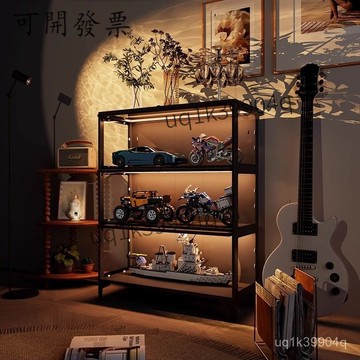 【可上門組裝  免運】潮玩手辦櫃痛櫃樂高展示櫃鋼製玻璃櫃家用防塵儲物櫃子玩具收納架 HGYX