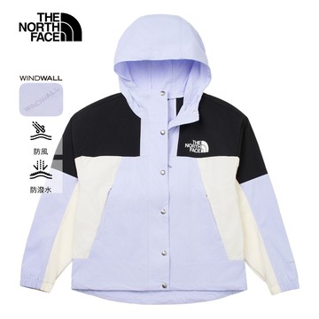 The North Face 女 紫黑拼接WindWall防風外套-NF0A8CJS6H2