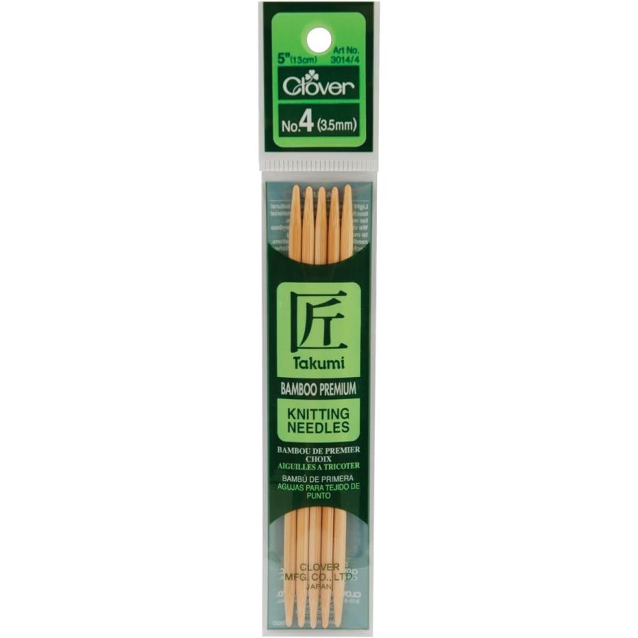 Takumi Bamboo Double Point Knitting Needles 5inch Pkg-Size 3.5mm -3014-4　並行輸入品