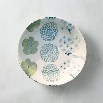 日本小倉陶器｜輕量咖哩盤 - 小兔迴旋曲(21.7cm)