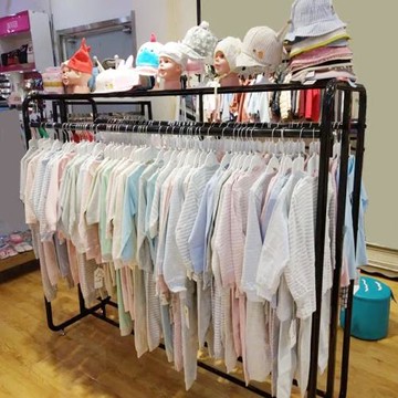 家用衣架落地式陽臺曬衣架臥室掛衣架室內移動雙桿晾衣架衣帽架子