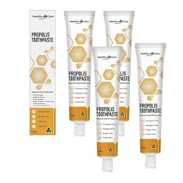 澳洲 Healthy care 蜂膠牙膏(4入組 120g/條)