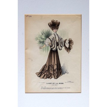 法國百年時尚插圖 - 藝術與時尚畫報的新藝術流風 06 - 版畫掛畫