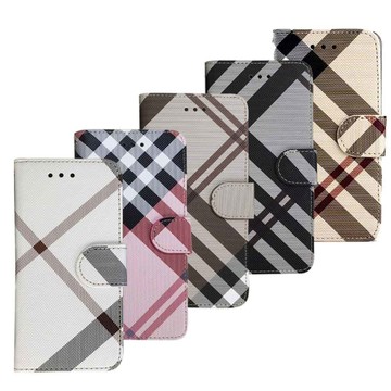 iPhone 13 mini 殼 Aguchi 亞古奇  iPhone 13 (6.1吋) 英倫格紋經典手機皮套 側掀磁扣支架式皮套 矽膠軟殼 5色可選