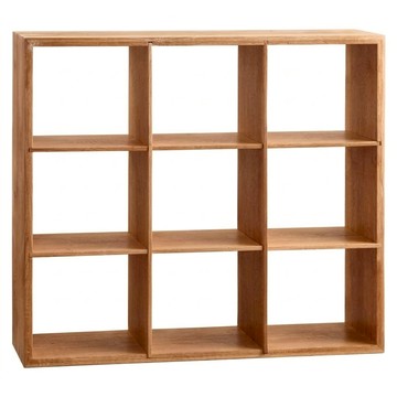竹製小方格 置物收納架  43 x 13 x 7cm  9格