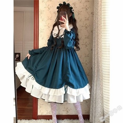 ロリータ コスプレ メイド服 ワンピース ドレス 秋冬服 春夏 原宿風 ハロウィン ハロウィーン コスチューム クリスマス 萌え 人気 可愛い おしゃれ 通販 Lineポイント最大get Lineショッピング