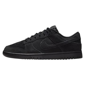 Nike 休閒鞋 男鞋 皮革 Dunk Low Retro SE 黑 IB6651-001