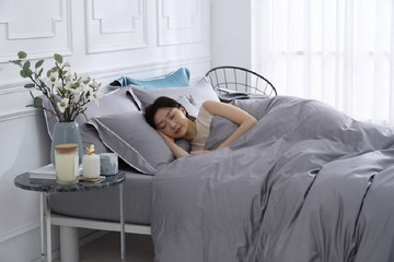 Cozy inn 雙人-靛藍綠 300織 100%織萊賽爾天刺繡方型款絲兩用被套