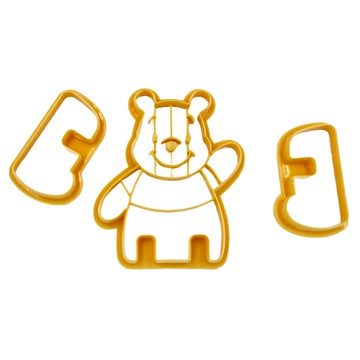 Skater POOH 立體餅乾壓模 11 x 9.2 x 1.2cm  橘色  1組