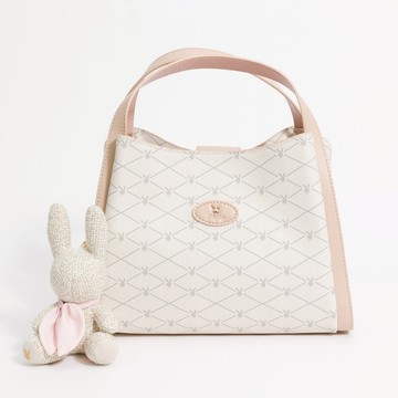 PLAYBOY - 手提包附長背帶 Graceful系列 - 米白色