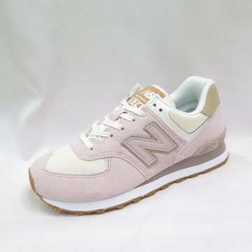 New Balance 574 女款休閒鞋B楦復古運動鞋WL574SP2 焦糖底煙燻粉