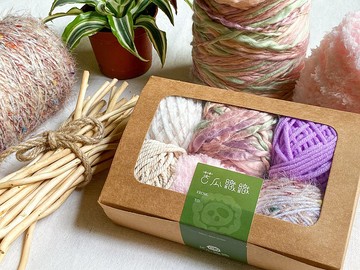 溫柔的獨角獸 DIY材料 毛線6入組合禮盒 / 麻線 絨線